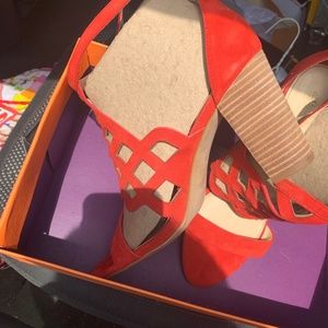 Womens  size 10 Red sandals